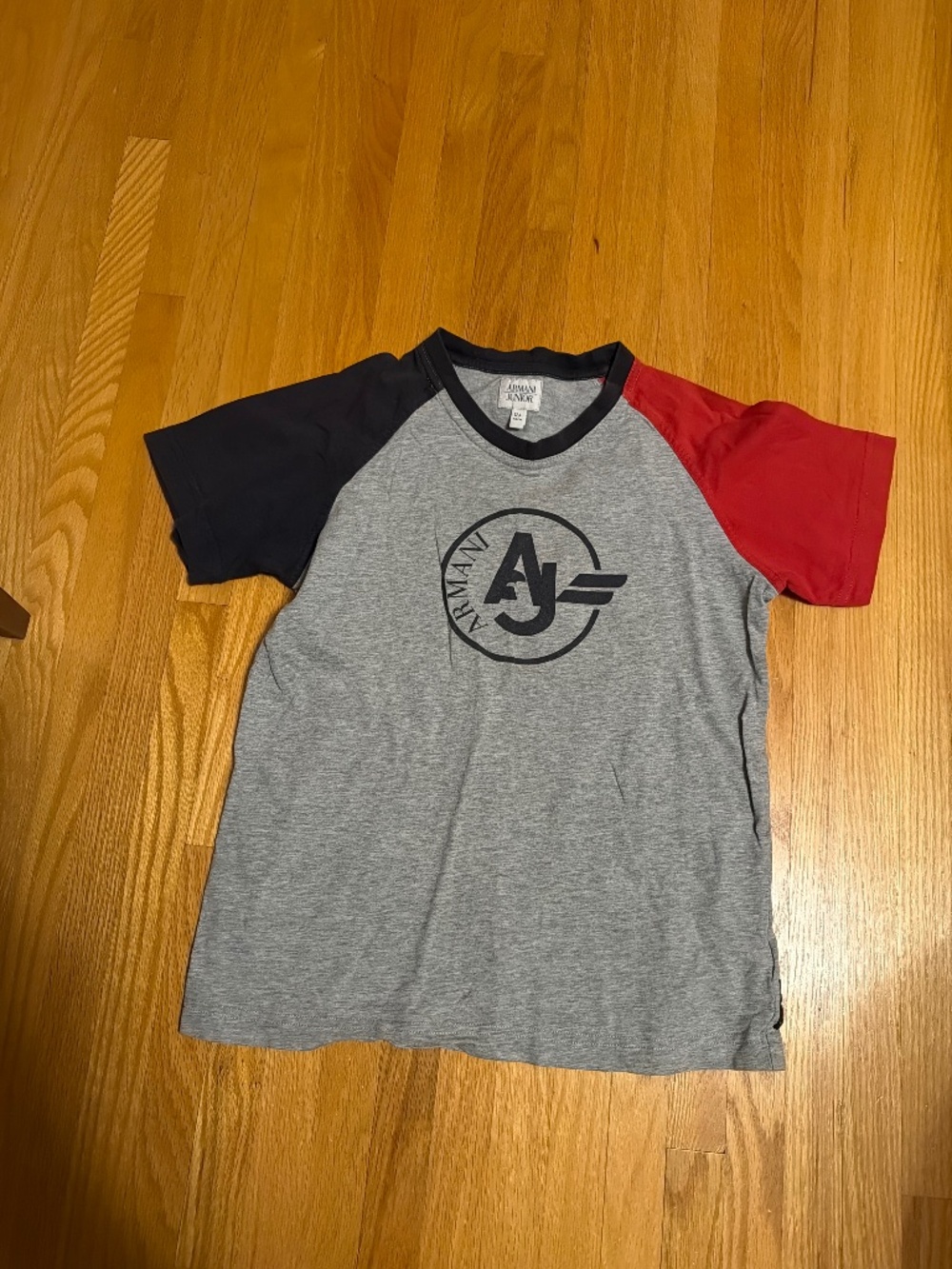 Armani Junior Cotton Tee for kids/youth. Size 12A. 100% cotton.